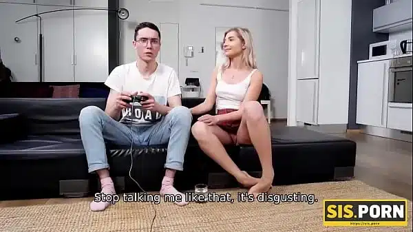 Sis Porn Girl Craves Dick And Finds A Way To Be Scored By Videogame Addicted Stepbro
