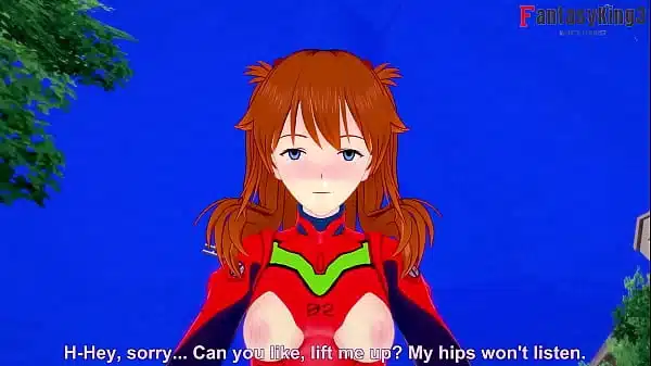 Asuka Langley Soryu Having Sex On The Town Whit Her Classic Costume Neo Genesis Evangelion