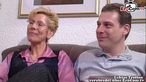 German Mature Housewife Big Natural Boobs Threesome Ffm Casting