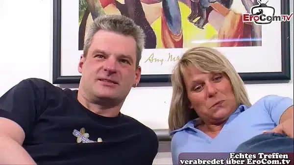 German Wife Next Door Wants Try Mmf Threesome At Amateur Casting