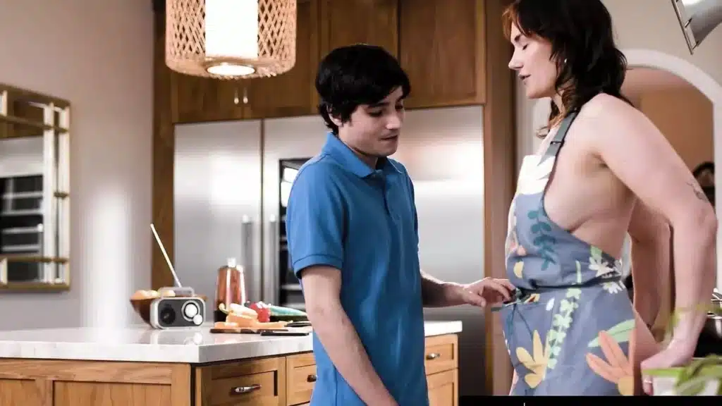 Mommys Boy Naughty Milf Siri Dahls Caught Naked In The Kitchen Pervert Stepson Banged Her Hard 3