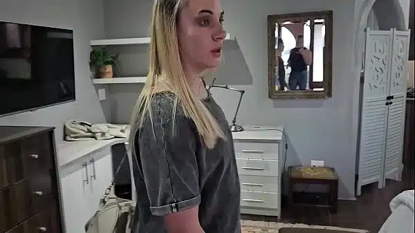 Stepmom Catches Stepson Watching Her In Motel Room Fucks Him To Anal Creampie