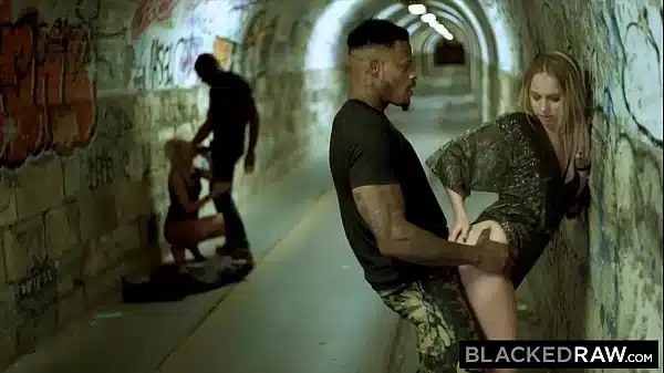 Blackedraw Blonde Duo Get Bbc In Stereo