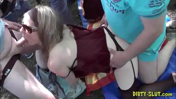 Blonde Wife Nicole Banged By Strangers At Dogging Spots