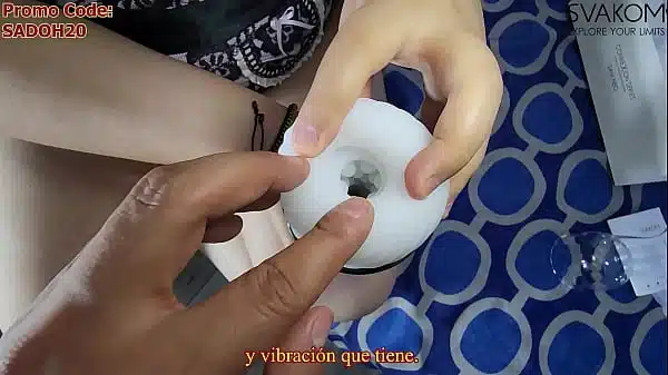 I Use The Svakom Sam Neo Masturbator On His Cock While I Suck His Balls Get 20 Off With Code Sadoh20