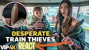 React Vip4K Two Beautiful 18 Years Old Girls Jumps On The Strangers Face