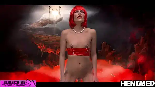 Real Life Hentai Hot Redhead Fucked By Sexmachine And Fully Covered In Cum