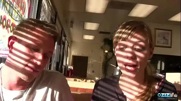 This Exhibitionist Duo Gets Horny And They Decide To Use The Bathroom For Their Fuck Session Blonde Gives Amazing Blowjobs In The Public Bathroom Before Moving To The Roof After Getting Caught