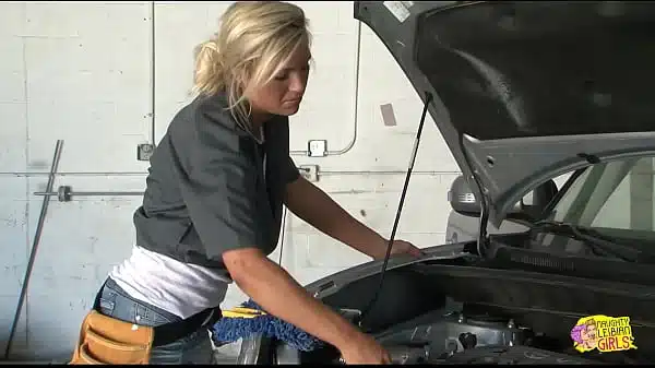 Blonde Is A Hot Auto Mechanic With A Distinctive Reputation As A Tough Brunette