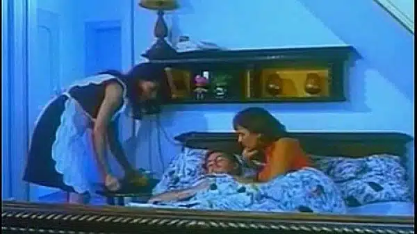 Busty Maid Threesome Retro