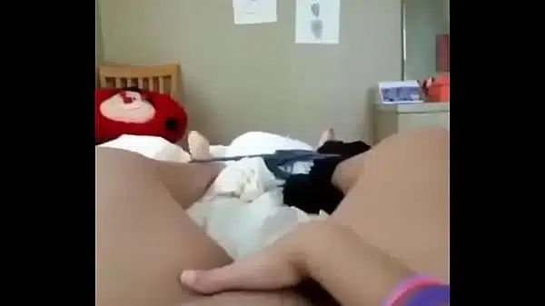 Cute Sexy Teen Rubbing Her Pussy In Bedroom