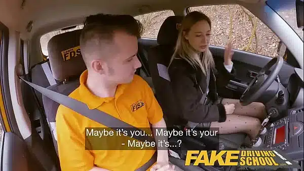 Fake Driving School French Student Seduces Teacher