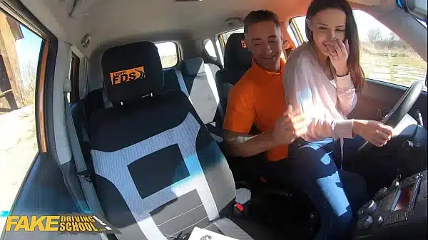 Faked Small Tits Babe Screws Instructor In Public