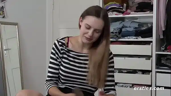 German Studies Student Lauren Rides Her Dildo