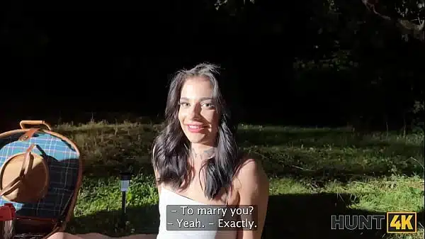 Hunt4K Hot Czech Teen Chloe Heart Jumped On A Big Hunters Dick