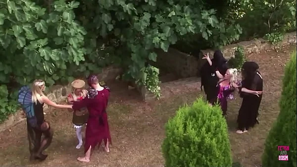 In An Amazing Outdoor Orgie Three Lustful Blondes Had An Incredible