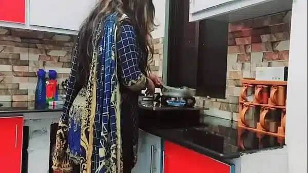 Indian Stepmom Fucked In Kitchen By Husbands Friend