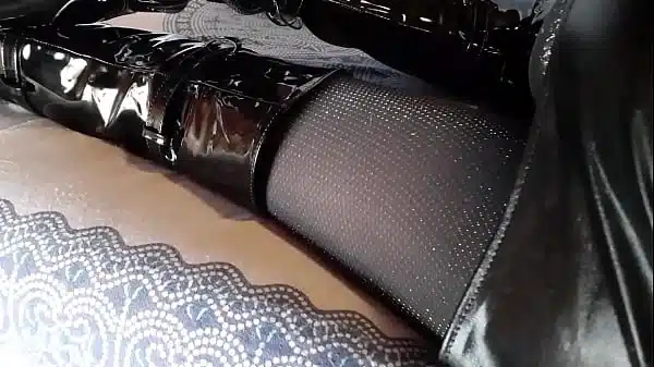 Laura On Hee Step Sister Beautiful Legs On Pantyhose Microskirt And High Heels