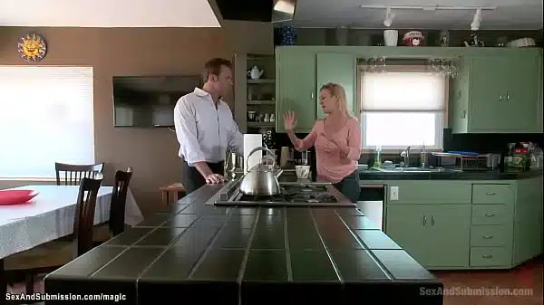 Sexy Stepdaughter Belle Noire Moves Home For The Summer And When Her Is Away Her Stepdad Steven St Croix Introduces Her Bdsm