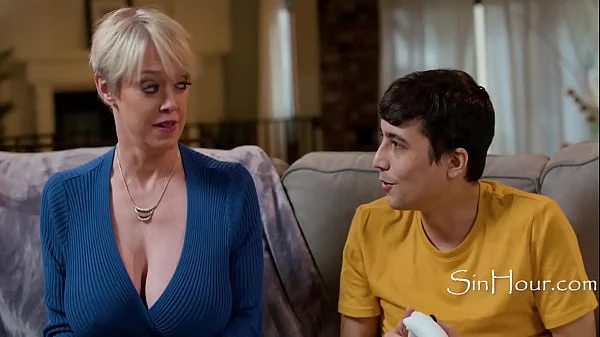 Stepmom Caught Riding Gamer Stepson Using Controller As Vibrator