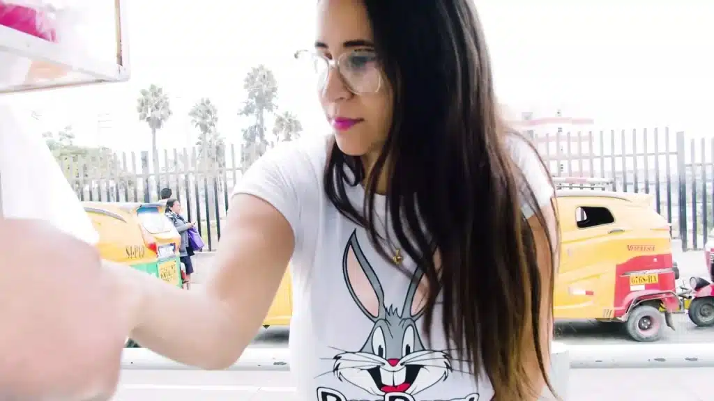 Venezuelan Super Busty Babe Sells Breakfast And Gives You A Complimentary Morning Treat