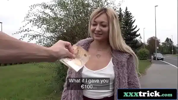 Wild Russian Babe Screwed For Cash Next To Hiking Trail