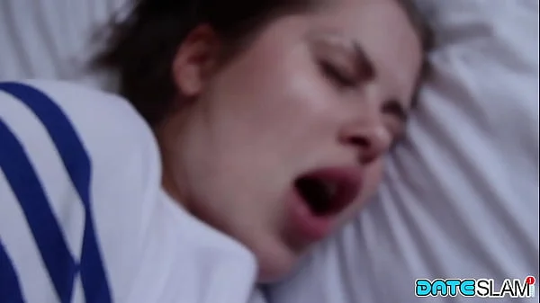 Young Brunette Bombshell Gets Big Cock Part 2