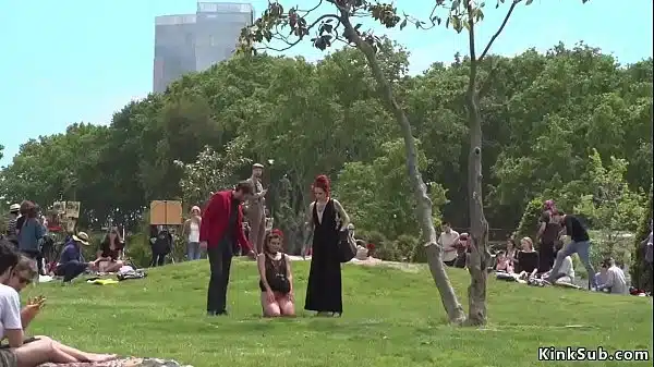 Alt Mistress Silvia Rubi And Master Steve Holmes Made Hot Spanish Slut Julia Roca Crawl In Public Park