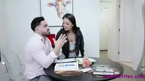 Asian Teen Craves For An Old Teachers Popsicle