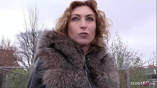 German Scout Blonde Curly Hair Wife Talk To Cheating Sex With Rimjob At Model Job