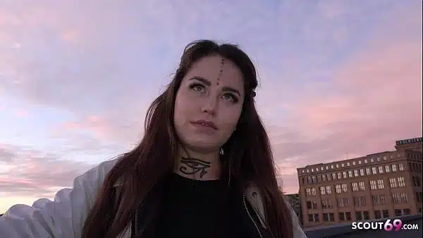 German Scout Green Eyes Tattoo Teen Talk To Rough Sex At Model Job In Berlin