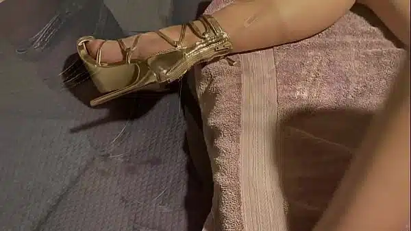 High Heel Shoes She Cant Lose Watch Her Pussy Ooze