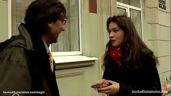 Hot Brunette Babe Savannah Secret Is Lost In The Streets Of Saint Petersburg And Stranger Steve Holmes Offers Help Then In Apartment With Frind Double Penetrate Her In Bondage
