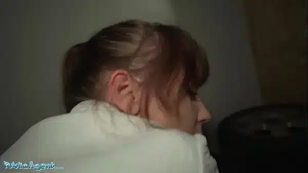 Public Agent Shy Brunette Sucks And Fucks In Basement
