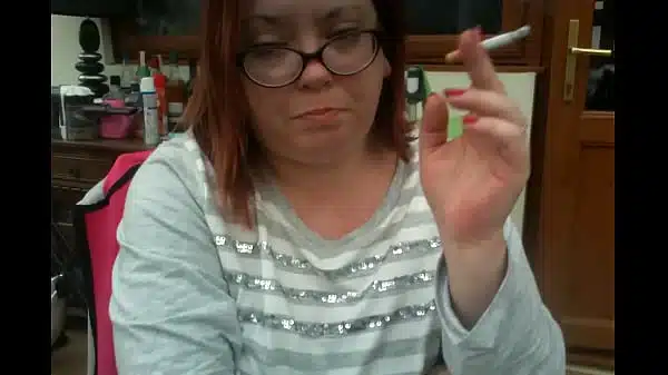 Start The Day With A Cigarette Bbw Smoking Coughing